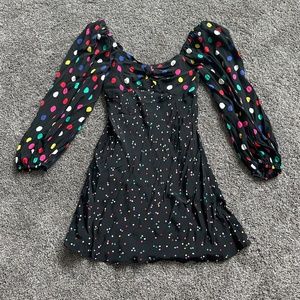 Rixo by target polka dot long sleeve dress